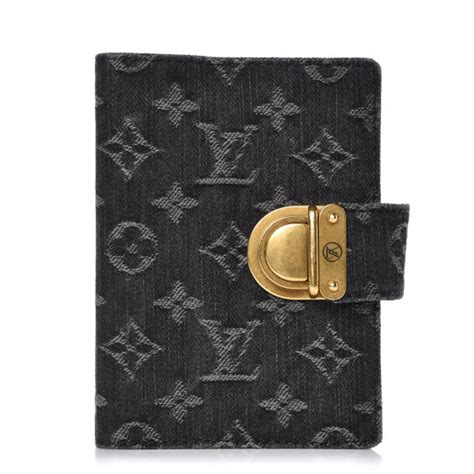 LOUIS VUITTON Monogram Denim Agenda PM Mini Binder .